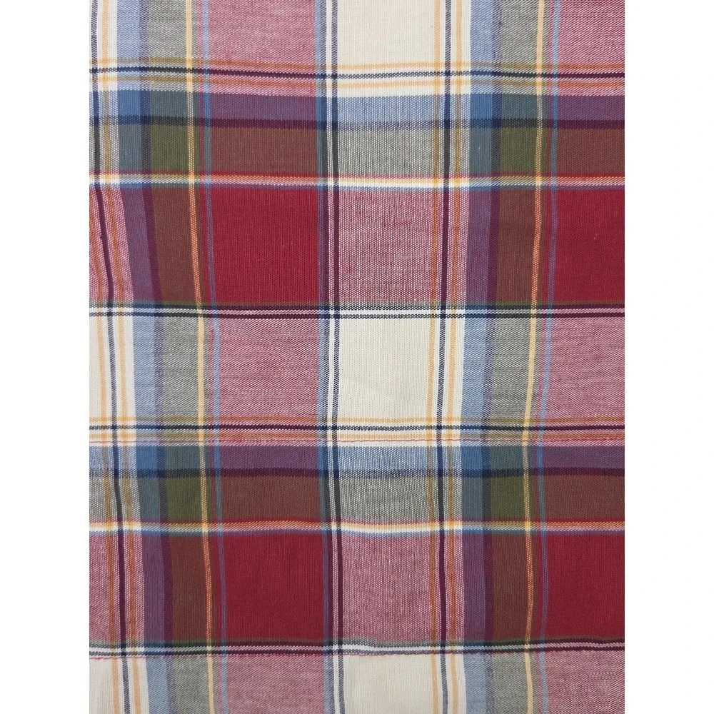 Longaberger Paprika Plaid Valances-set of 2 - 17.5 x 75